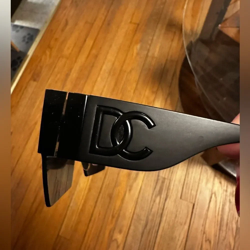 DC Black Shield Visor Sunglasses